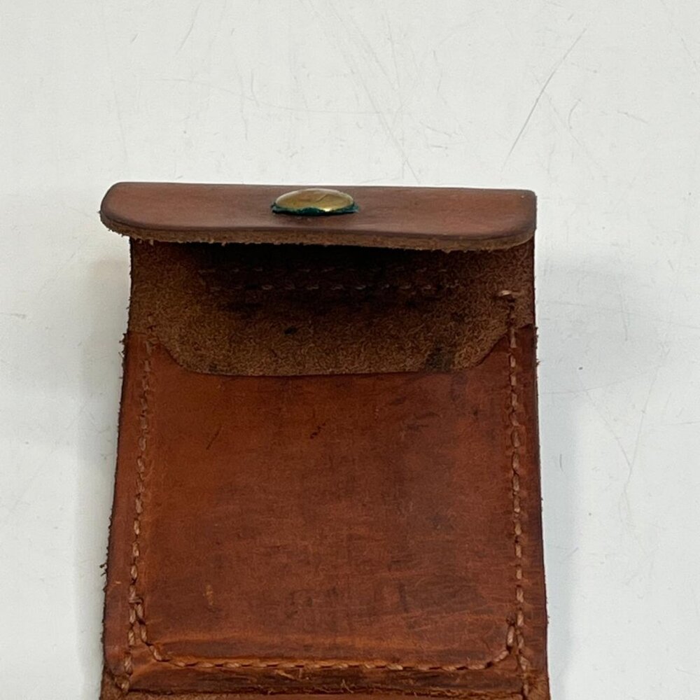 Vintage Cabelas 27 159 Leather Ammo Cartridge Belt Pouch Brown Hunting Gear Case - Picture 4 of 6